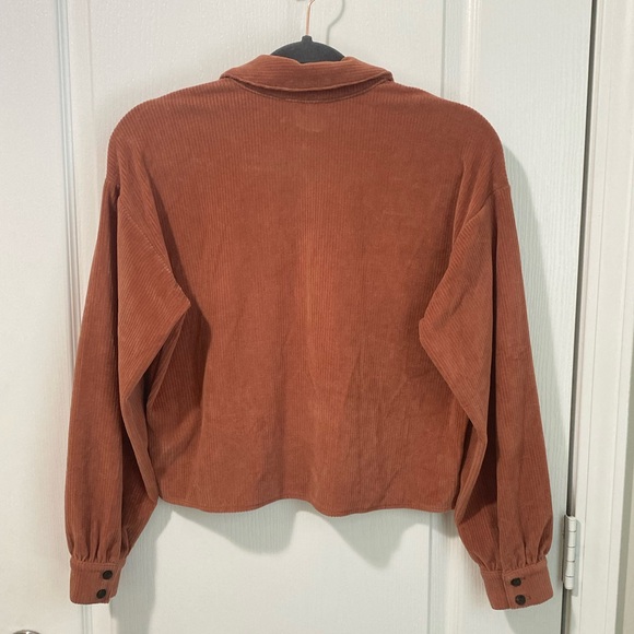 Madewell Knit Corduroy Crop Shirt Jacket - Picture 10 of 10